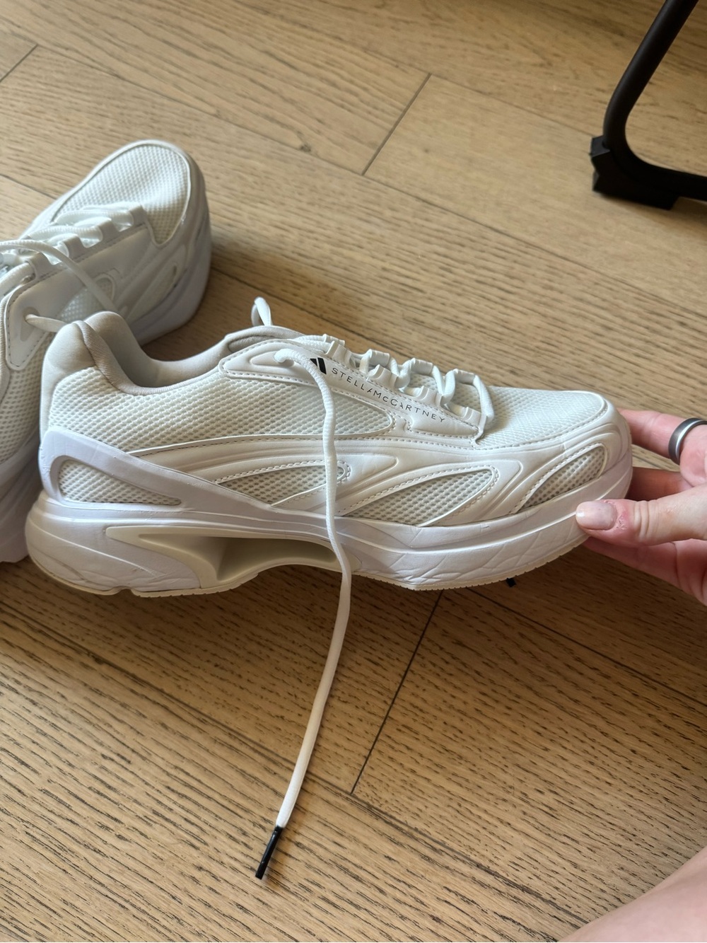 Adidas by Stella McCartney Women's White Athletic Sneakers size 8.5 US